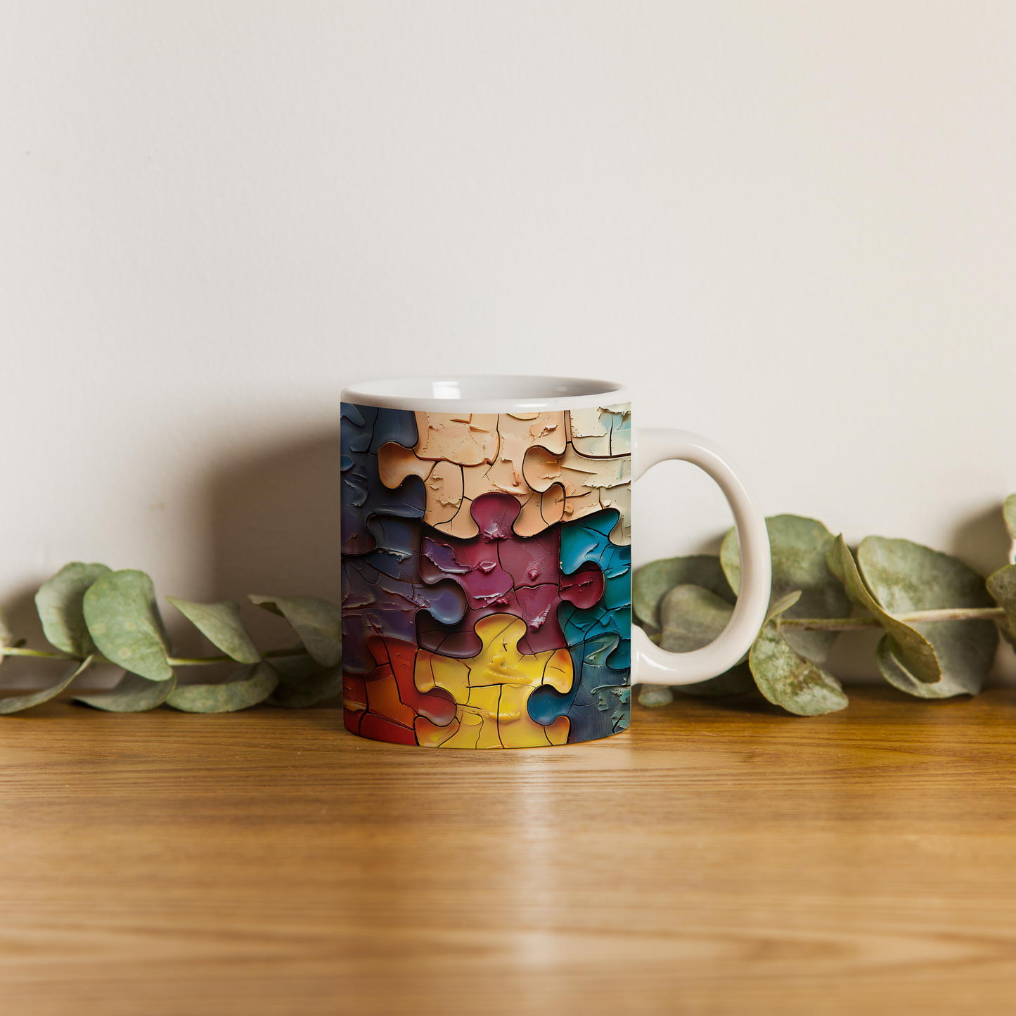 Kalbimin Puzzle’ı – 3D Aşk Temalı Kupa