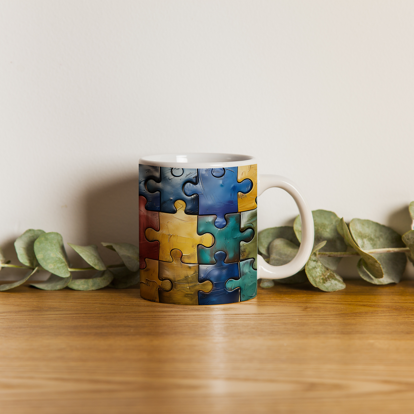 Puzzle Koleksiyonuna Özel – 3D Dekoratif Kupa