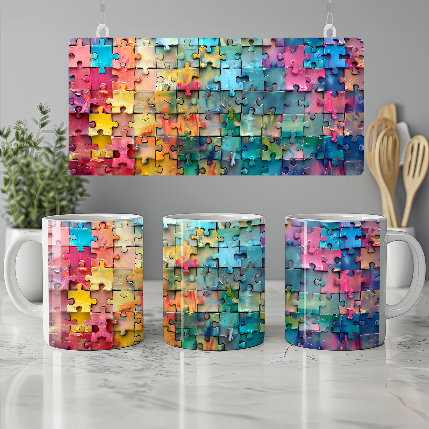 Eğlenceli Zihinler İçin – 3D Puzzle Tasarımlı Hediye Kupa