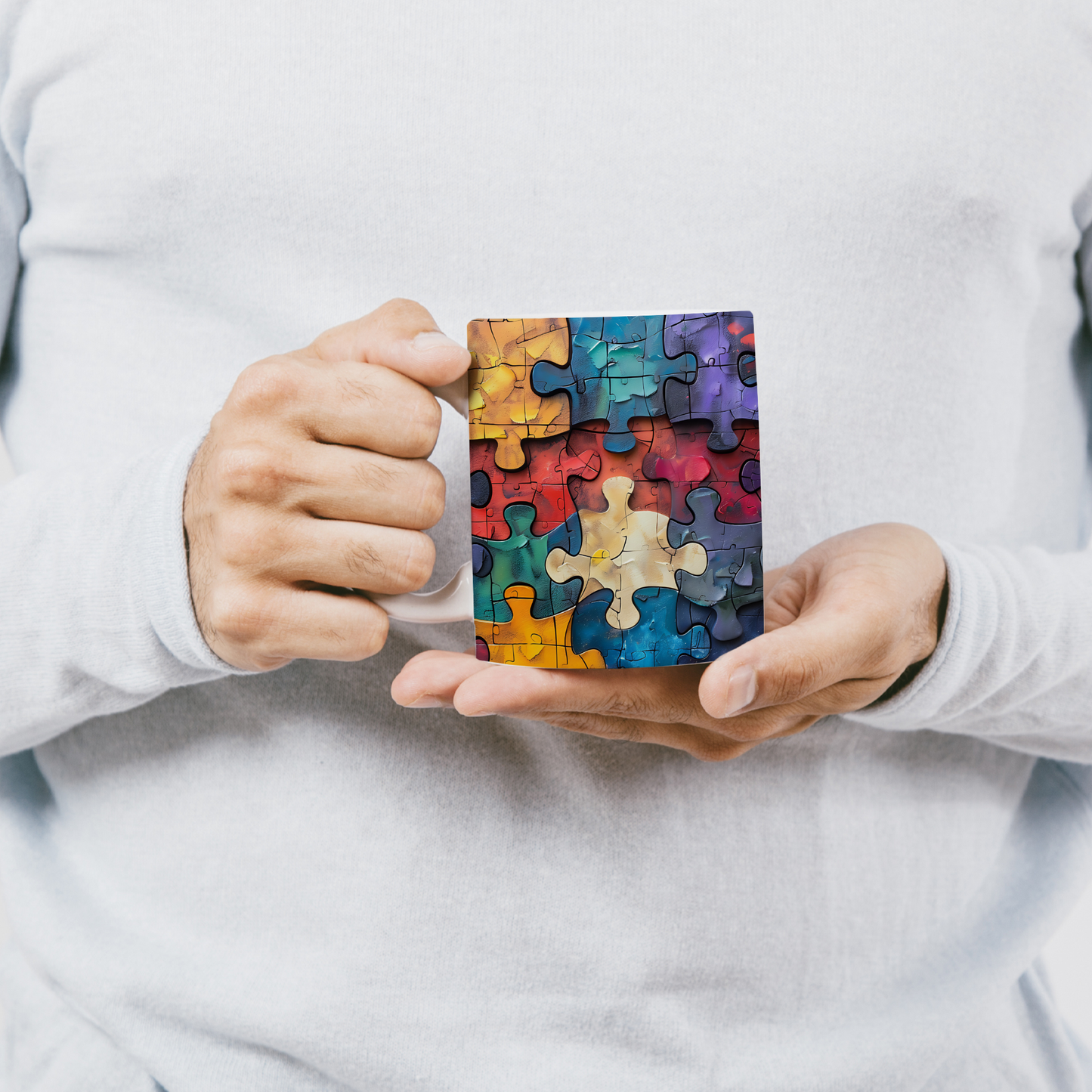 Oyun Gibi Bir Hediye – Puzzle Figürlü Seramik Kupa