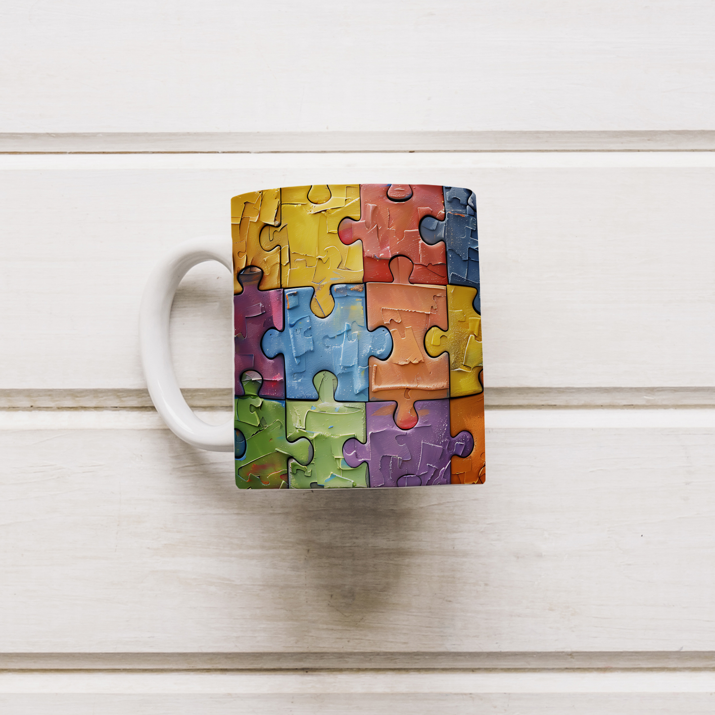 Hayat Bir Puzzle – 3D Temalı Eğlenceli Kupa