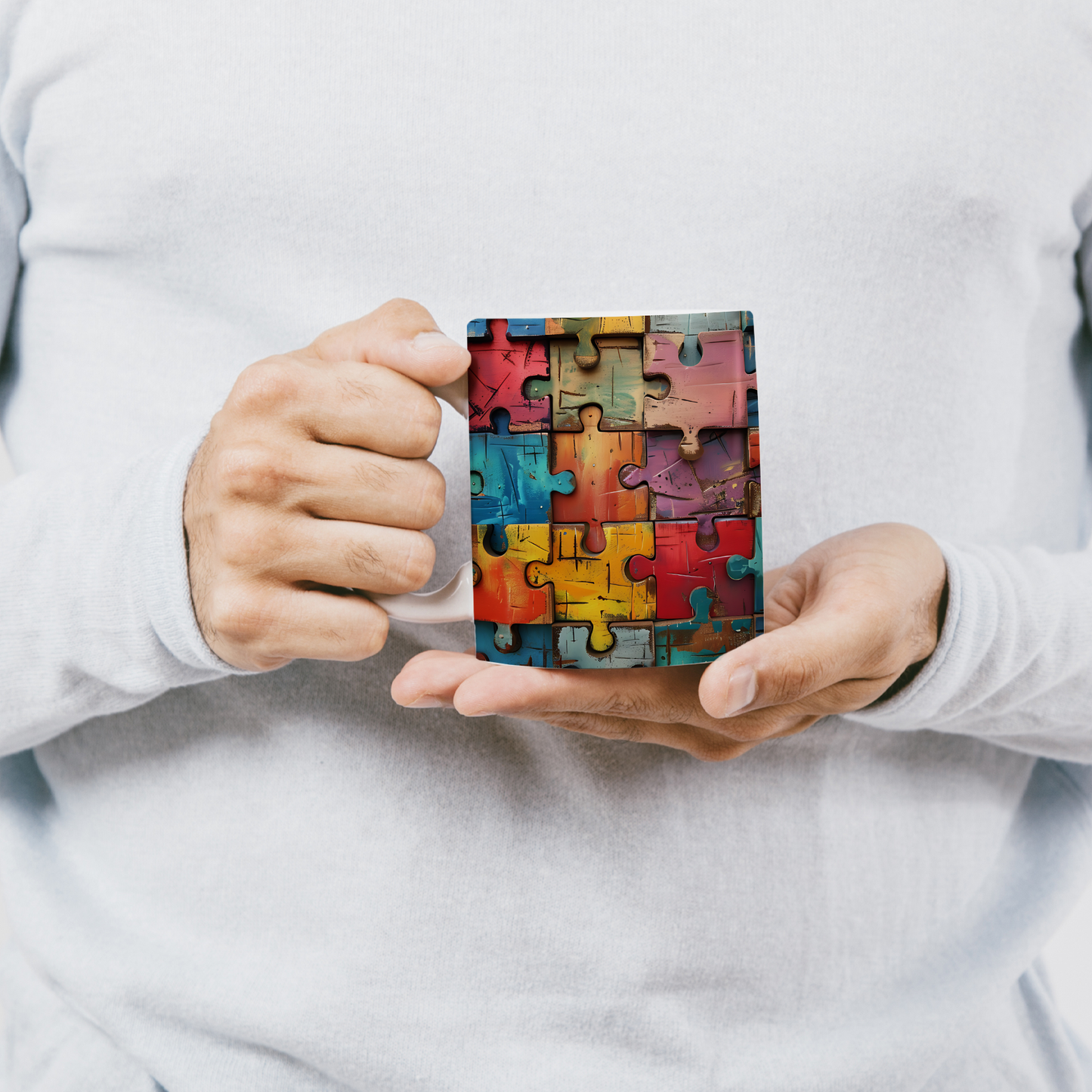 Birlikte Tamamız – Aşk ve Puzzle Temalı 3D Kupa