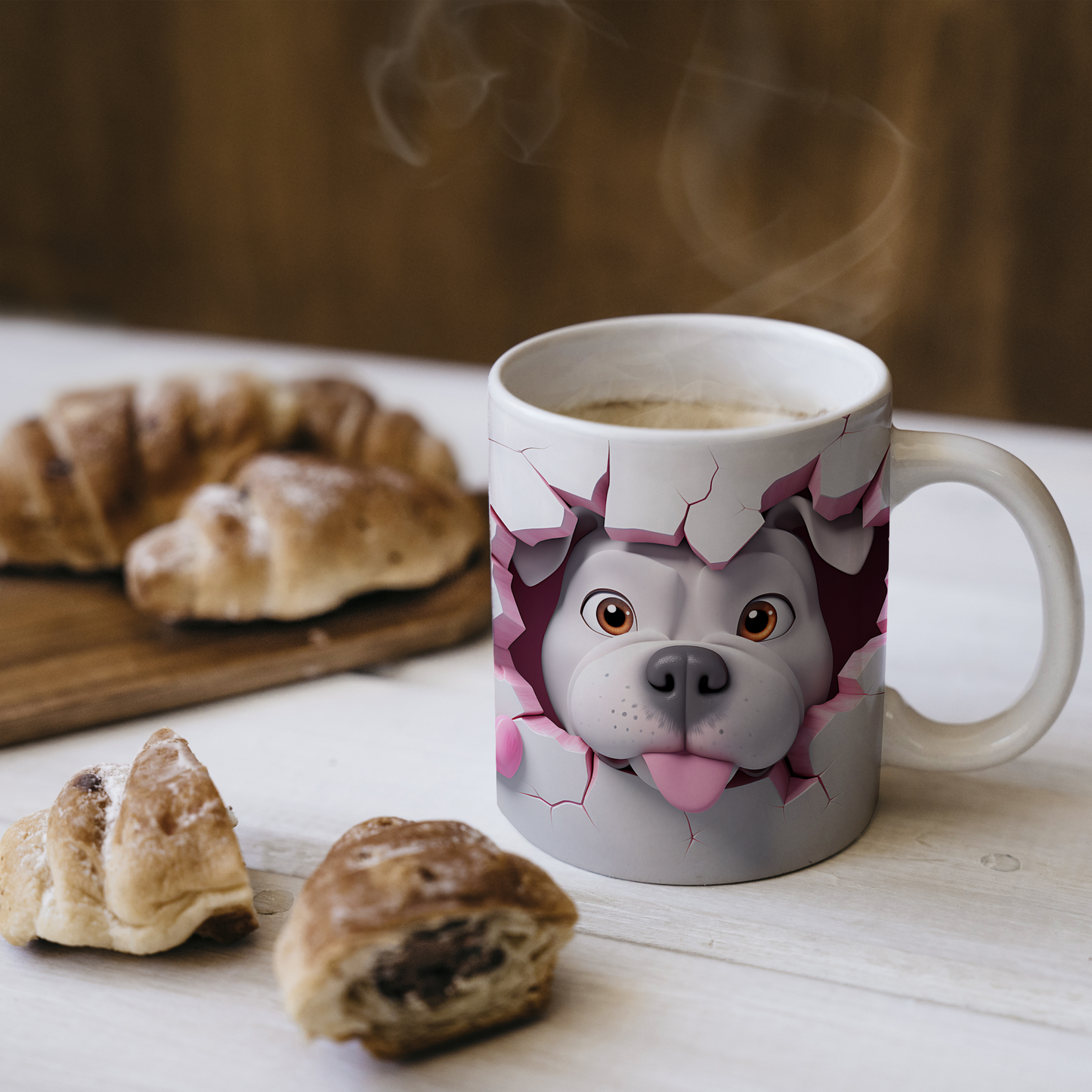 Mutluluğu Hediye Et – Sevimli 3D Köpek Tasarımı - Valentine Bulldog
