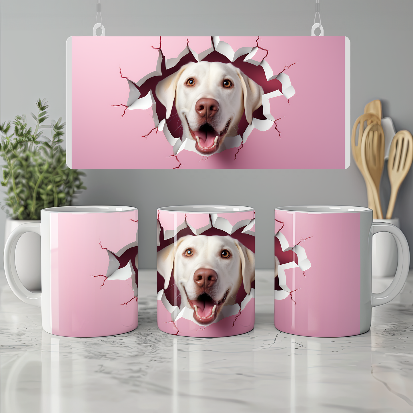 Sadık Yudumlar – Köpek Temalı 3D Tasarım - Valentine Labrador Retriever