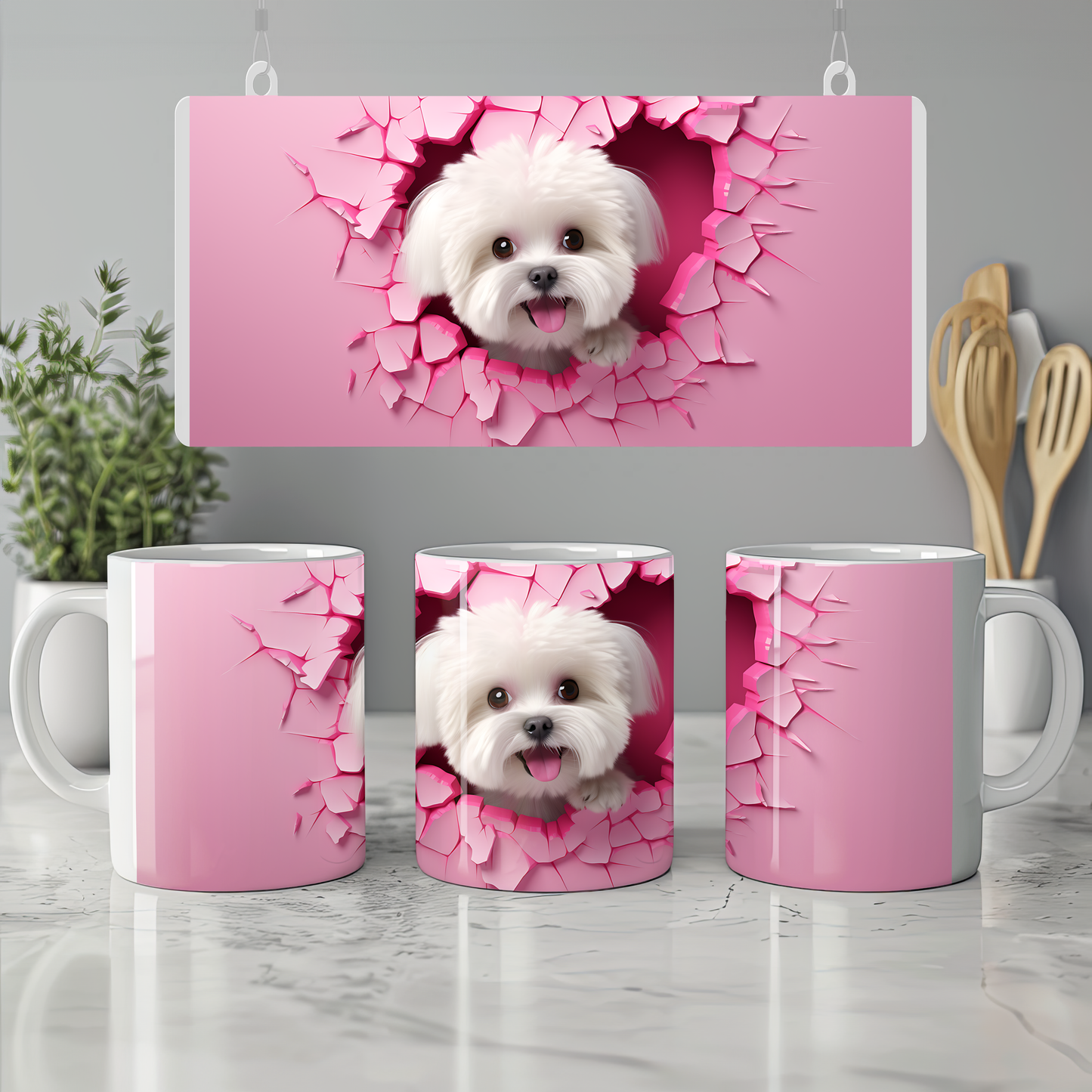 Hav Hav Keyfi – 3D Sevimli Dostunla Kahve Molası - Valentine Maltese