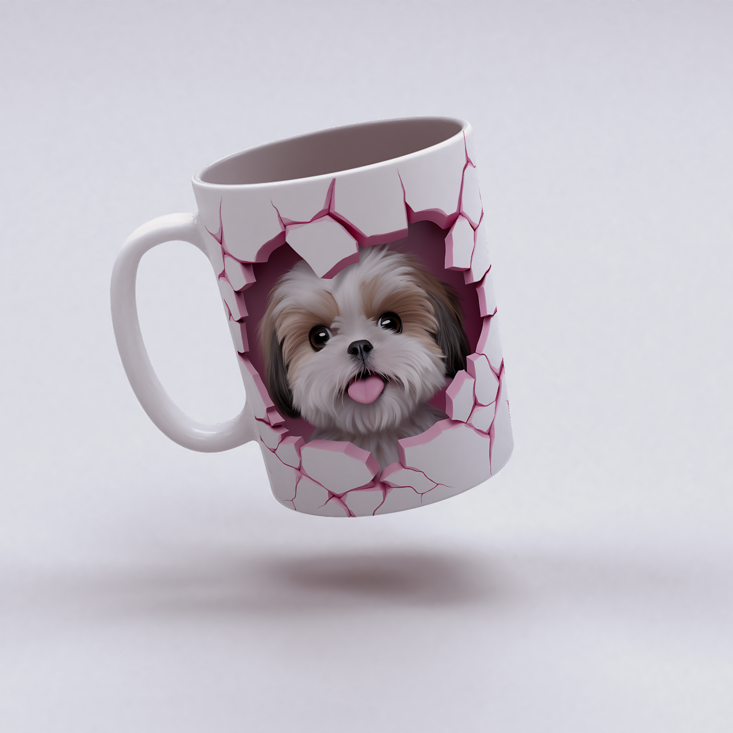 Pati Gibi Hediye – Tatlı Köpek Figürlü Bardak - Valentine Shih Tzu