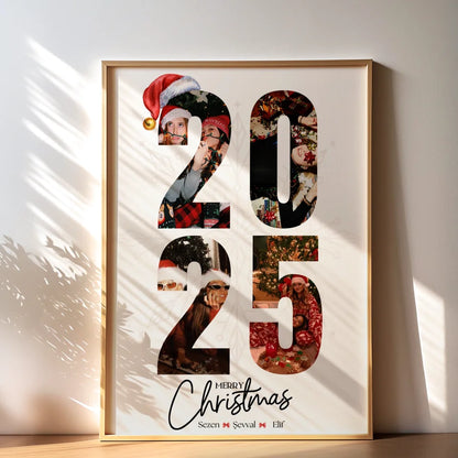 Kişiye Özel "2025 Merry Christmas" Poster