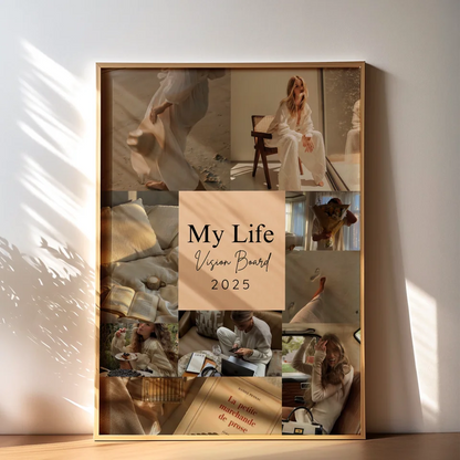 Kişiye Özel My Life Kolaj Posteri