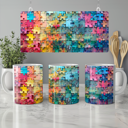 Eğlenceli Zihinler İçin – 3D Puzzle Tasarımlı Hediye Kupa
