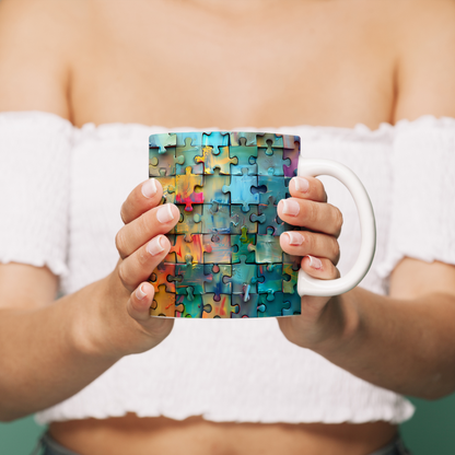 Eğlenceli Zihinler İçin – 3D Puzzle Tasarımlı Hediye Kupa