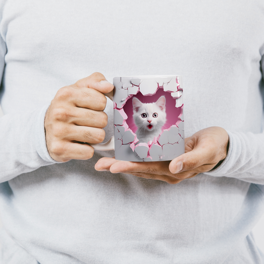 Kedi Severlere Özel Hediye – Şık Kedili Kupa