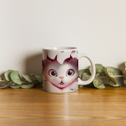 Pati Patili Estetik – Kedi Figürlü Dekoratif Kupa