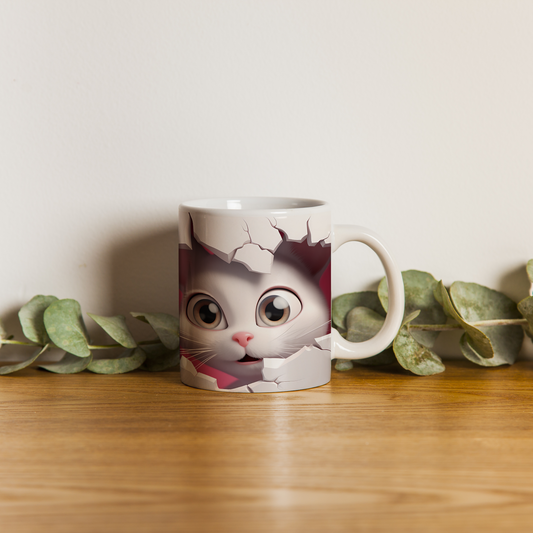 Sanat Gibi Bir Pati – Figürlü Kedi Kupa