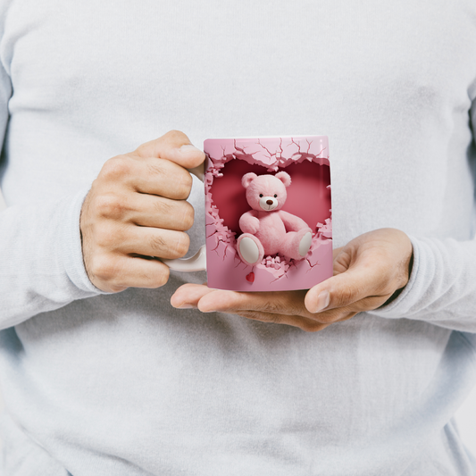 Kahve Keyfine Ayıcık Dokunuşu – 3D Teddy Bear Kupa