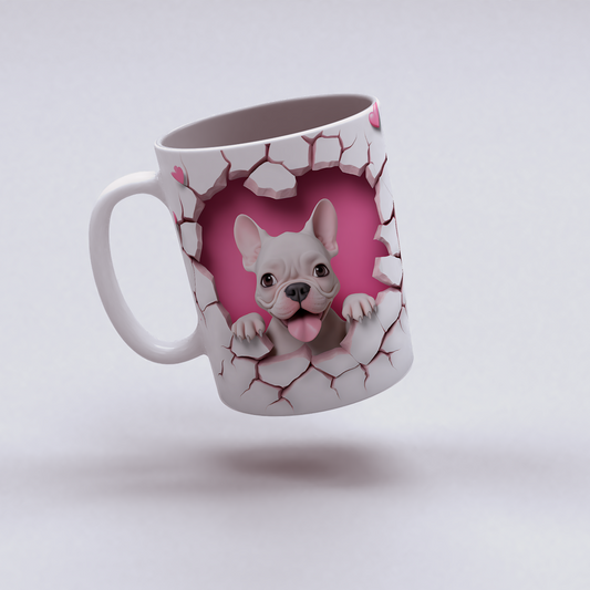Köpek Severlere Özel – 3D Figürlü Şirin Bardak - Valentine Bulldog