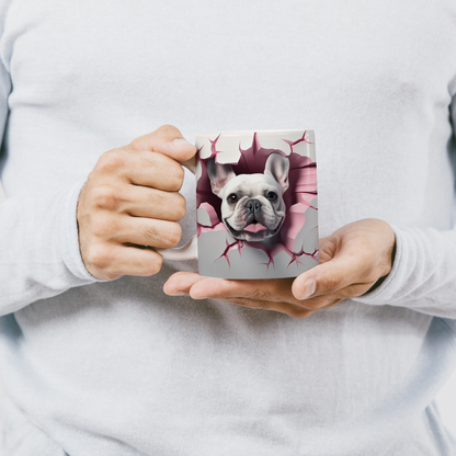 Sevgiyle Yudumla – 3D Patili Hediye Kupa - Valentine Bulldog