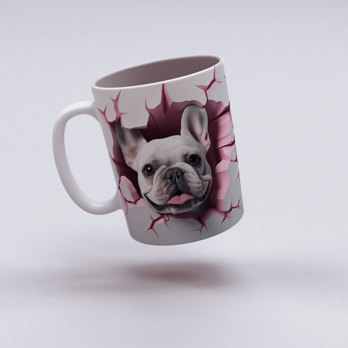 Sevgiyle Yudumla – 3D Patili Hediye Kupa - Valentine Bulldog