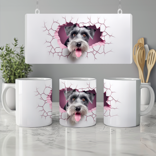 Kahvaltının En Tatlı Üyesi – Tatlı Köpek Kupa - Valentine Miniature Schnauzer
