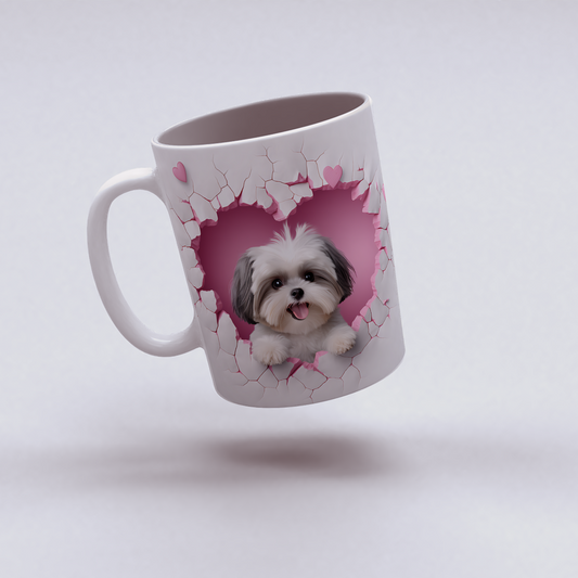 Tatlı Bir Hav Hav Sürprizi – Kupa Hediye Seçeneği- Valentine Shih Tzu
