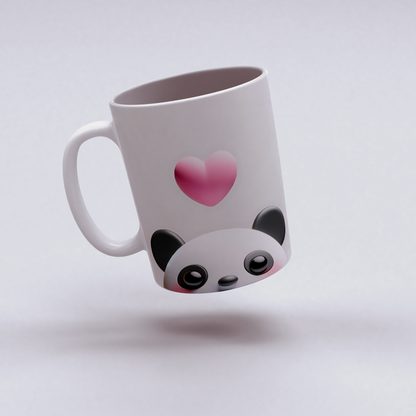 Panda Kupa - Sevimli Hayvan Koleksiyonu – Şık ve Eğlenceli Kupa Bardak